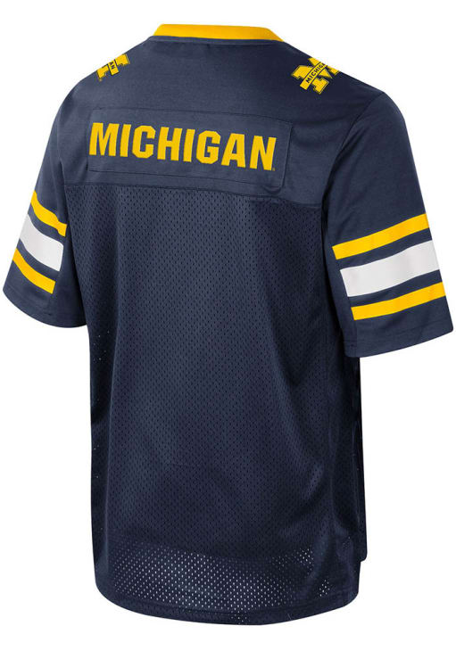 Colosseum Mens BLUE Michigan Wolverines Field Time Jersey - 150330968