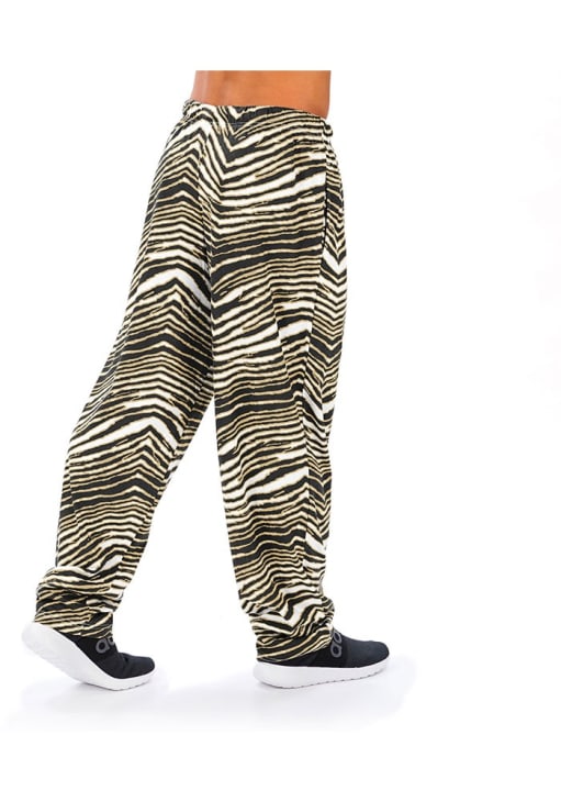 New Orleans Saints Mens Zubaz BLACK Traditional Three Color Zebra