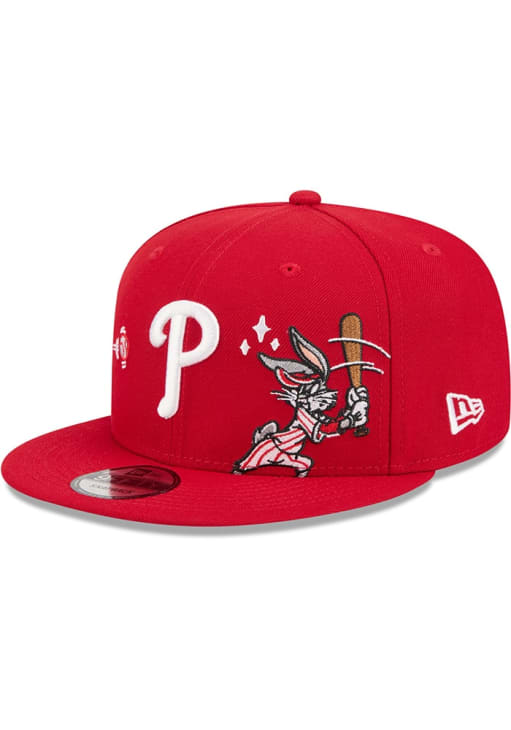 Philadelphia Phillies New Era Red Looney Tunes 9FIFTY Snapback Hat