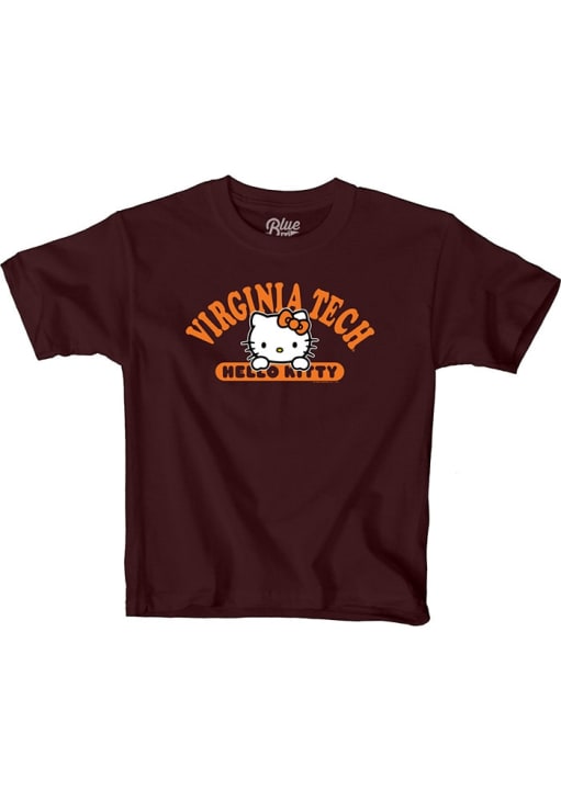 Virginia Tech Hokies Blue 84 Girls Hello Kitty Team Wordmark Short