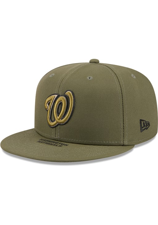 Washington Nationals Mens 2026 MLB Armed Forces Day 59FIFTY OLIVE