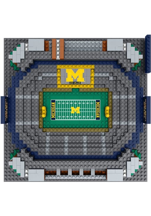 Michigan Wolverines BLUE 3D Mini BRXLZ Michigan Stadium Toy