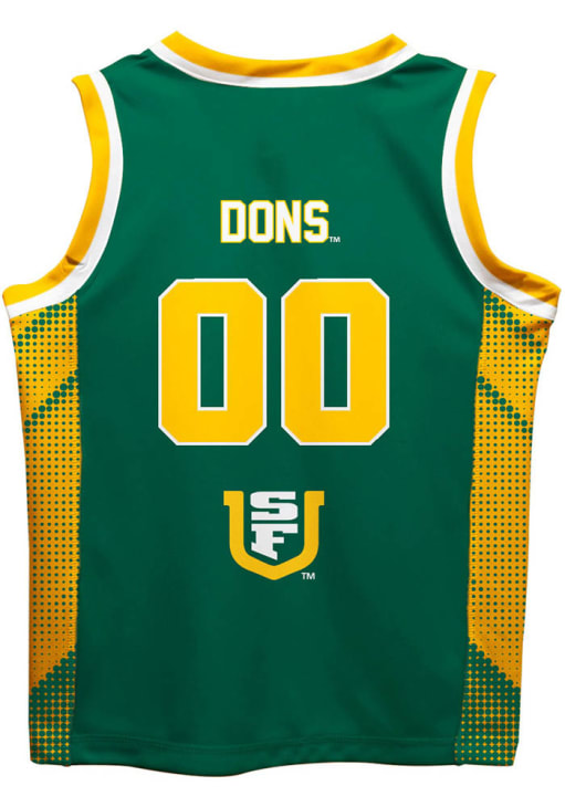 USF Dons Youth GREEN Mesh Basketball Jersey - 16167147