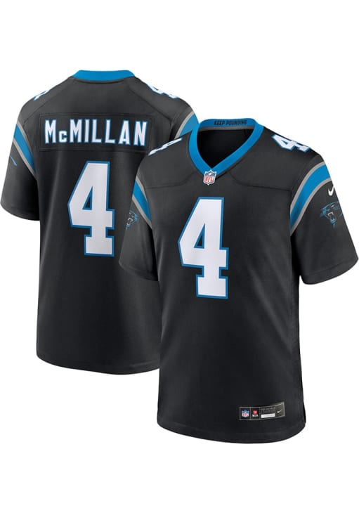 Tet McMillan Carolina Panthers BLACK Home Jersey - 16390623