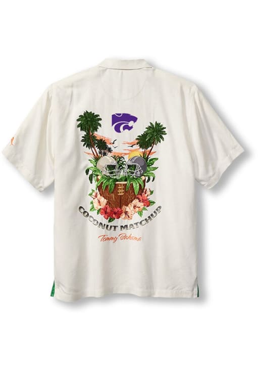 Tommy Bahama Mens White K-State Wildcats Coconut Football Matchup