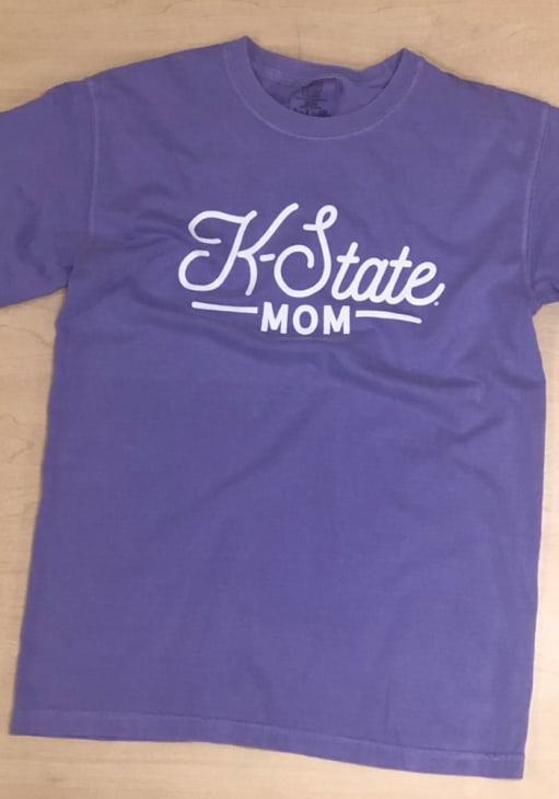 Summit Sportswear VIOLET K-State Wildcats Mom Wordmark Short