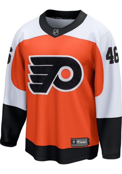 Trevor Zegras Philadelphia Flyers Mens ORANGE Breakaway Home