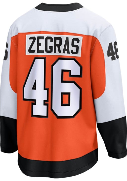 【オーセンティック】 ミルウォーキー ブリュワーズ ジーン セグラ ユニフォーム Trevor Zegras Philadelphia Flyers Mens ORANGE Breakaway Home