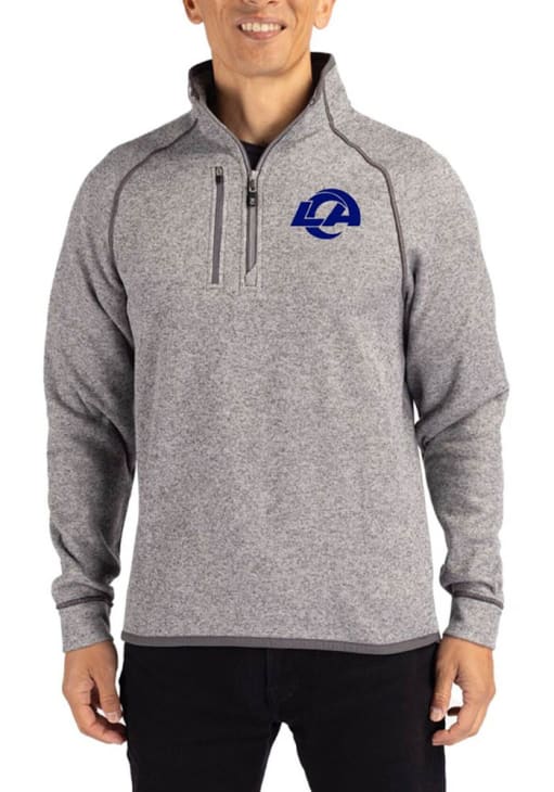 Cutter and Buck Los Angeles Rams Mens GREY HEATHER Mainsail