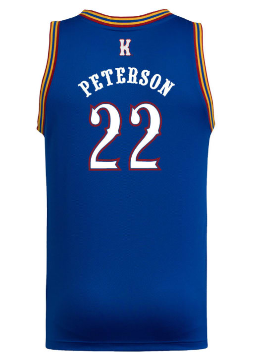 Darryn Peterson Kansas Jayhawks ROYAL NIL Name And Number Jersey