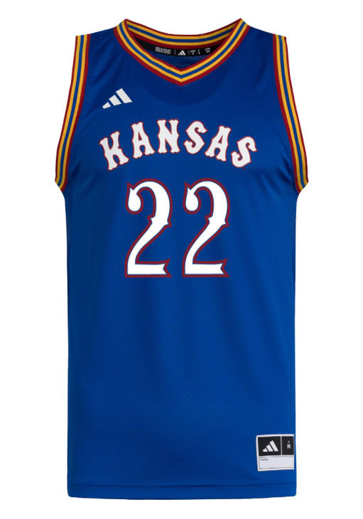 Darryn Peterson Kansas Jayhawks ROYAL NIL Name And Number Jersey