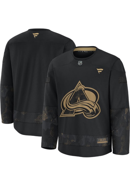 Colorado Avalanche Mens Black Military Appreciation Hockey Jersey