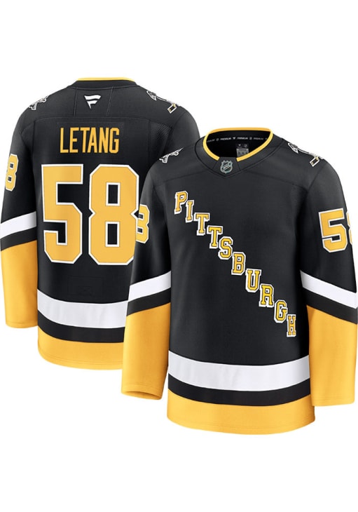 Kris Letang Pittsburgh Penguins Mens BLACK Alt Premium Hockey