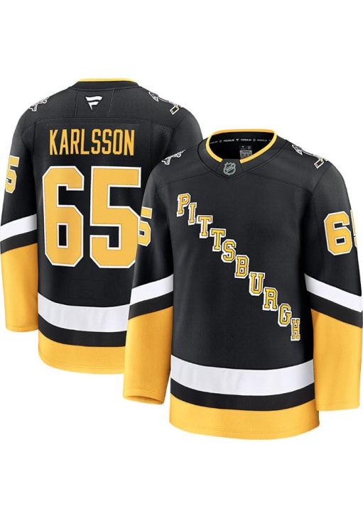 Erik Karlsson Pittsburgh Penguins Mens BLACK Alt Premium Hockey