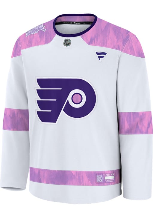 Philadelphia Flyers White Hockey Fights Cancer - 172804417