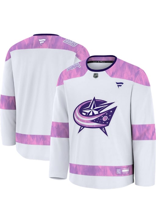 Columbus Blue Jackets White Hockey Fights Cancer - 172804423