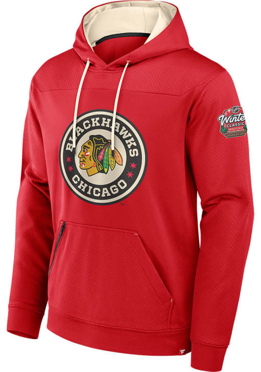 Pull à Capuche Chicago Blackhawks NHL - Rouge - Taille M - Old Time Hockey - Occasion