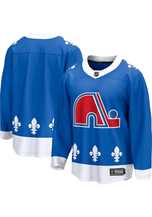 Colorado Avalanche Mens Blue Blank Breakaway Hockey Jersey