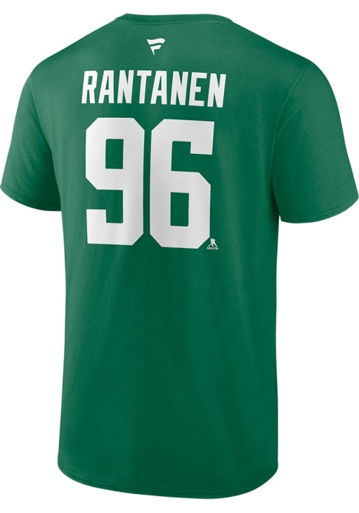Mikko Rantanen Dallas Stars GREEN Home Short Sleeve Player T Shirt