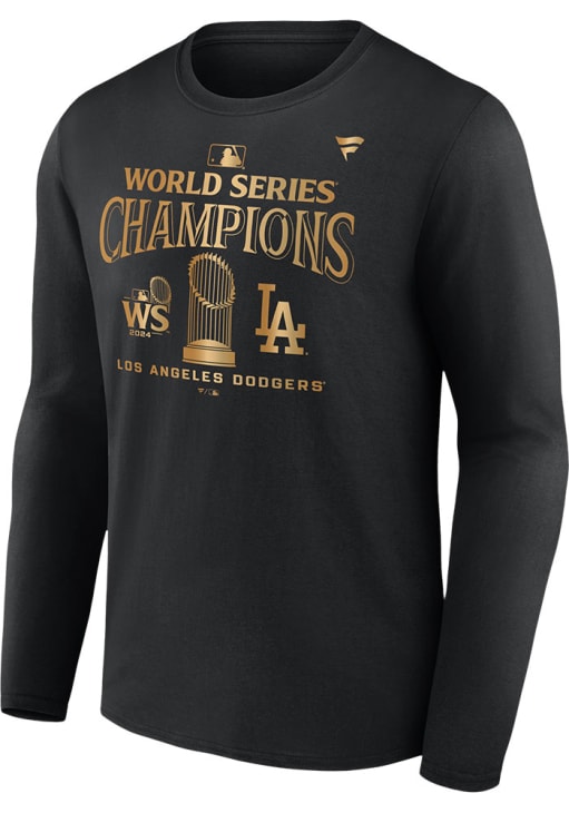 Los Angeles Dodgers 2024 WS Champion Parade BLACK Long Sleeve T