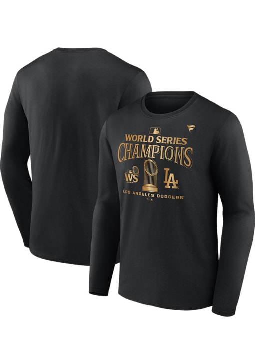 Los Angeles Dodgers 2024 WS Champion Parade BLACK Long Sleeve T