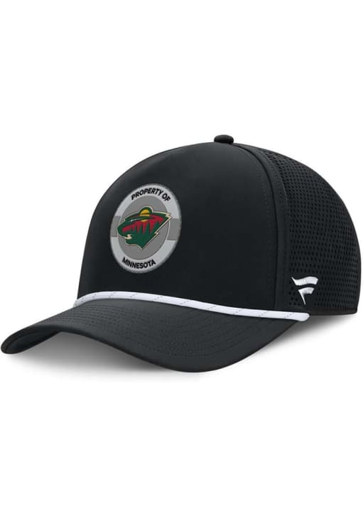 Minnesota Wild BLACK 2025 Authentic Pro 5-Panel Rope Adjustable