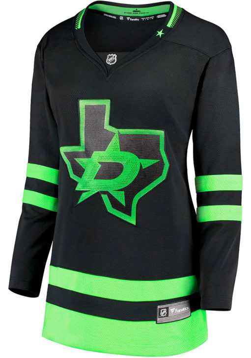 Dallas Stars Womens BLACK Alt Breakaway Hockey Jersey - 17283483