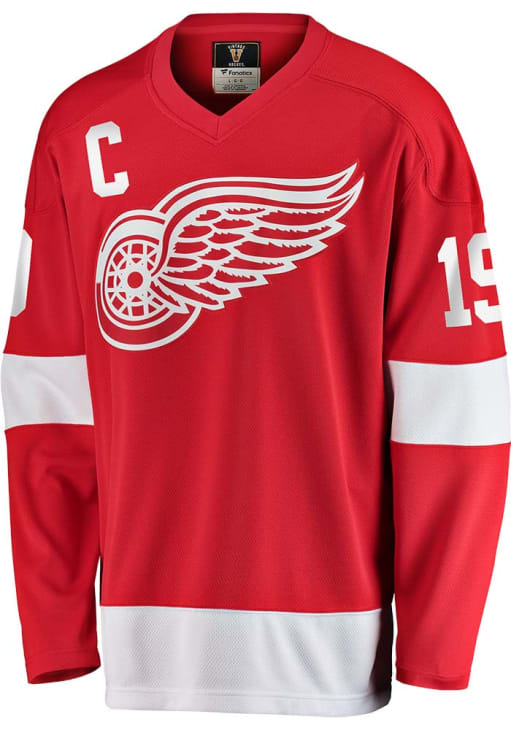 Steve Yzerman Detroit Red Wings Mens Red Breakaway Hockey Jersey