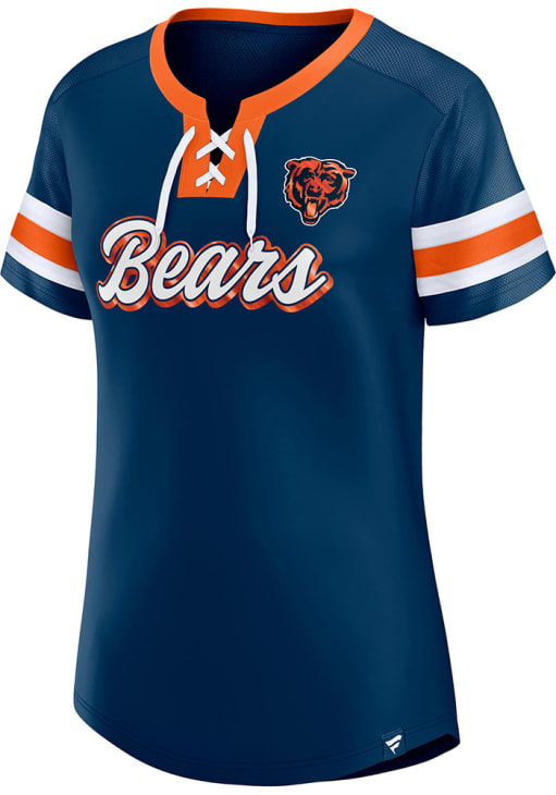 Chicago Bears Womens NAVY Iconic Fashion Football Jersey - 17288157