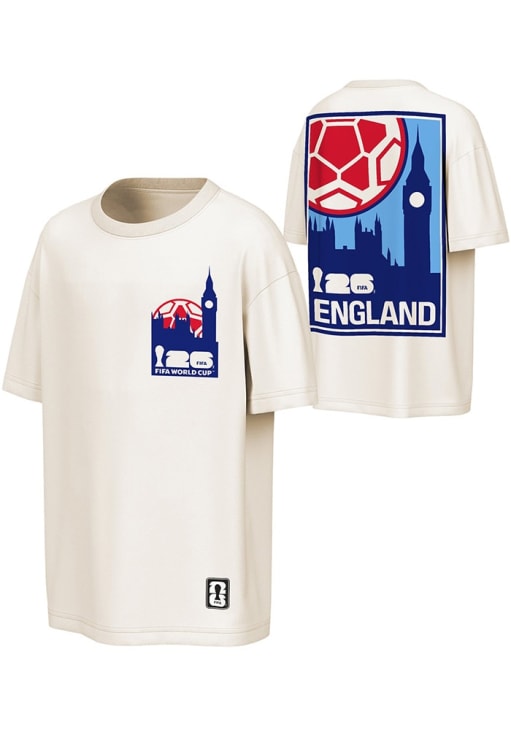 England National Team CREAM World Cup 26 Post Card Short Sleeve T