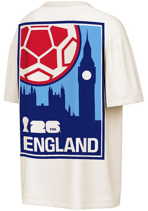 England National Team CREAM World Cup 26 Post Card Short Sleeve T