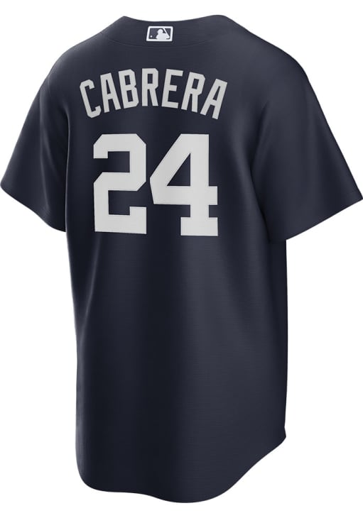 Miguel Cabrera Detroit Tigers Mens Replica NAVY Alternate Jersey
