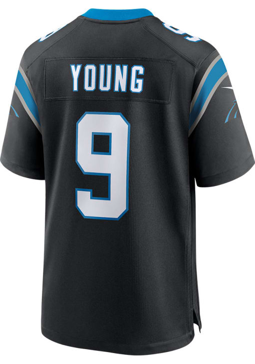 カロライナ・パンサーズ Bryce Young ユニフォーム　Lサイズ Bryce Young Carolina Panthers BLACK Home Game Jersey - 173200198