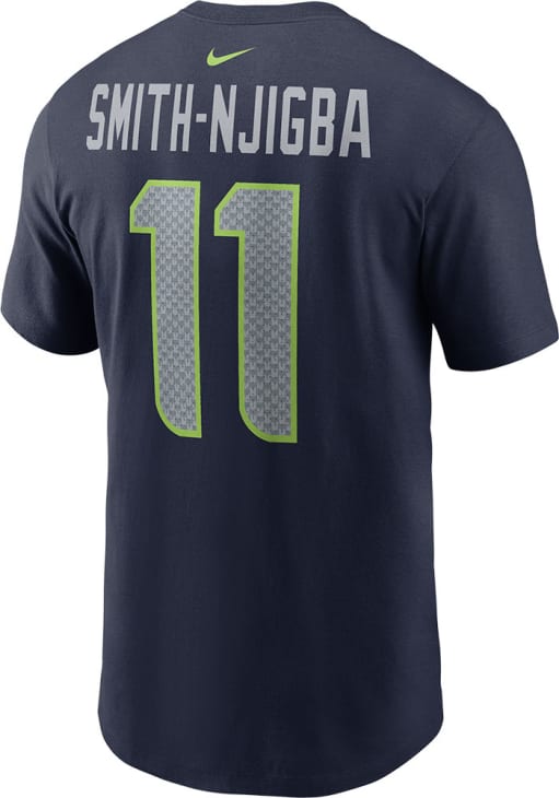O. SMITH ユニフォーム 背番号1 ネイビー Jaxon Smith-Njigba Seattle Seahawks NAVY Name and Number Short