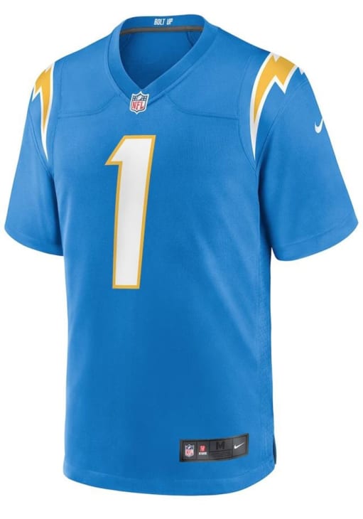 Quentin Johnston Los Angeles Chargers Blue Home Game Jersey