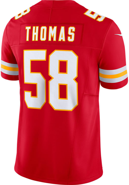 Derrick Thomas Kansas City Chiefs Mens Red Vapor F.U.S.E. Limited