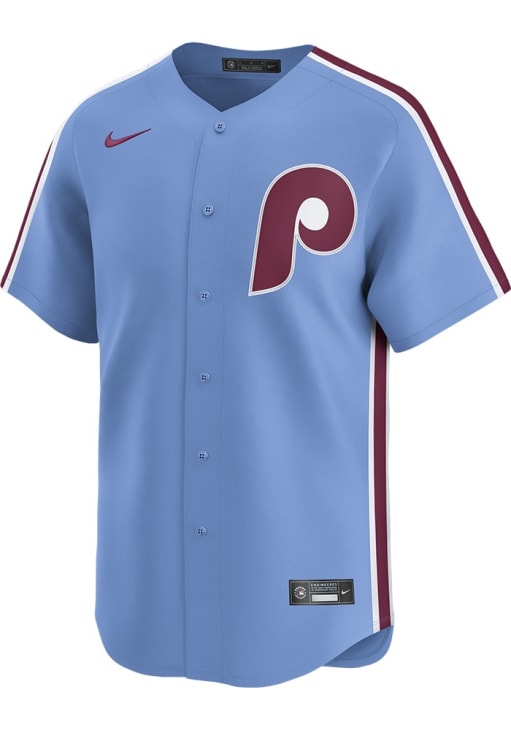 Nike Phillies ユニフォーム　XL Nike Philadelphia Phillies Mens LIGHT BLUE Alt 2024 Limited