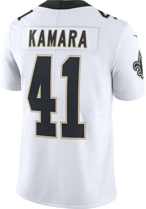 GLOBAL JERSEY (SAINTS) Lサイズ Alvin Kamara New Orleans Saints Mens WHITE Ltd Road Limited