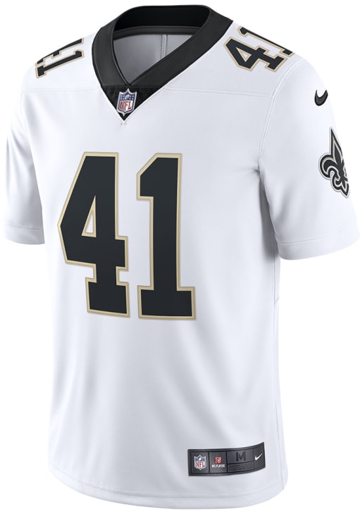 Alvin Kamara New Orleans Saints Mens WHITE Ltd Road Limited