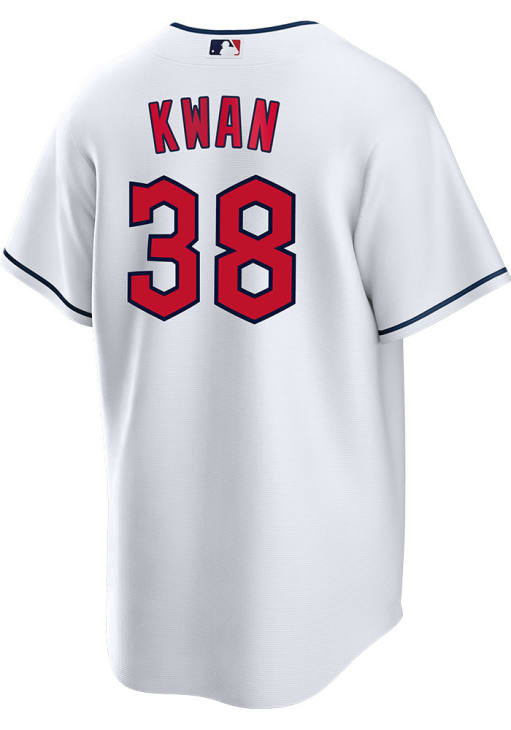 Steven Kwan Cleveland Guardians Mens Replica WHITE Home Jersey