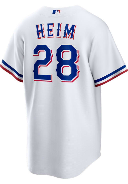 Jonah Heim Texas Rangers Mens Replica WHITE Home Jersey - 173200996