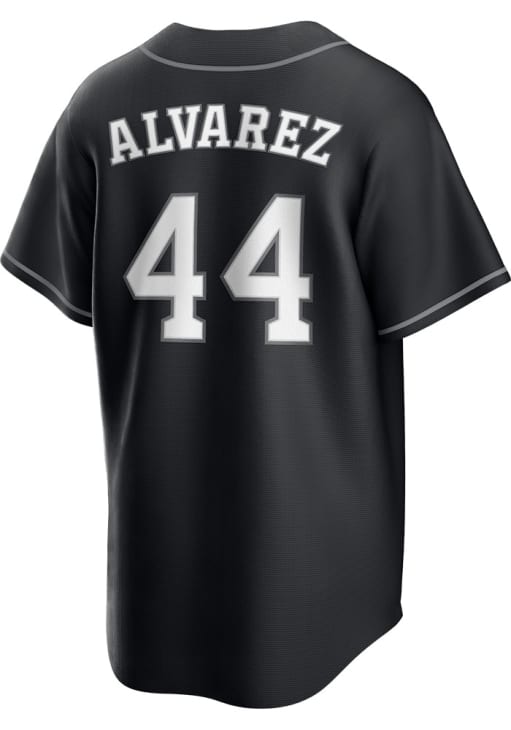 Yordan Alvarez Houston Astros Mens Replica BLACK Alt Fashion