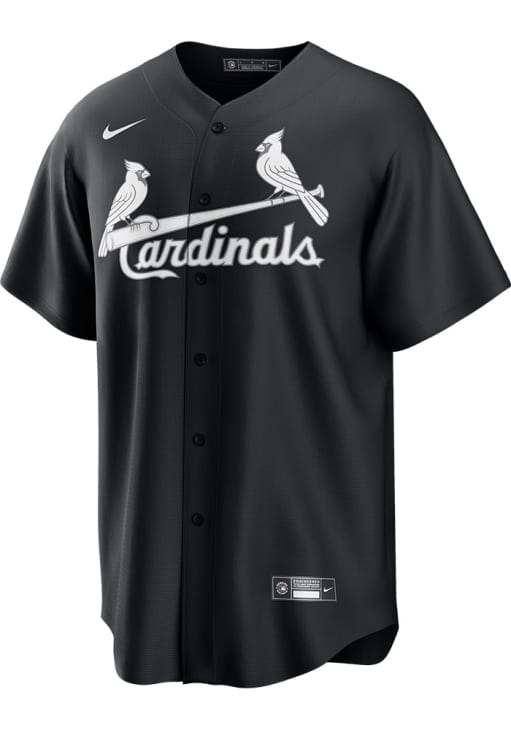 St Louis Cardinals Mens Nike Replica BLACK Fashion White Fill