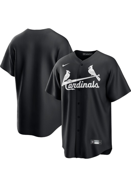 St Louis Cardinals Mens Nike Replica BLACK Fashion White Fill