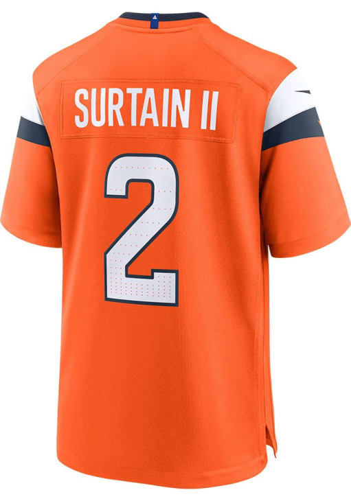 Patrick Surtain Denver Broncos ORANGE Home Jersey - 173201732