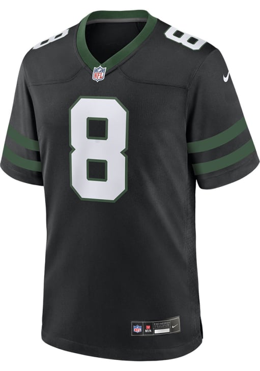 Aaron Rodgers New York Jets 2024 Alt Game Jersey - BLACK