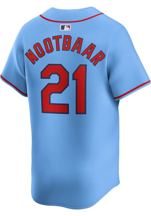 Lars Nootbaar St Louis Cardinals Mens LIGHT BLUE Alt 2024 Limited