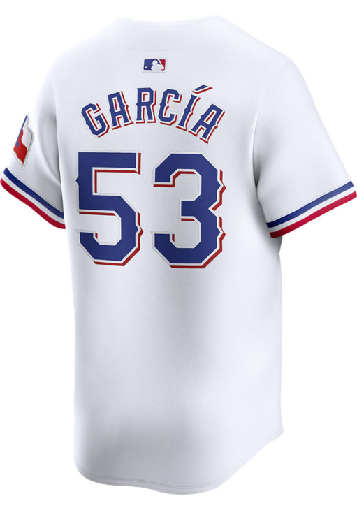 Adolis Garcia Texas Rangers Mens White Home 2024 Limited Baseball