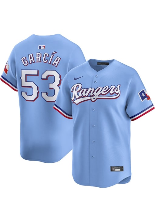 Adolis Garcia Texas Rangers Mens LIGHT BLUE Alt 2024 Limited