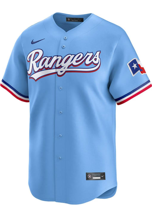 Texas Rangers ベースボールシャツ ユニフォーム Adolis Garcia Texas Rangers Mens LIGHT BLUE Alt 2024 Limited